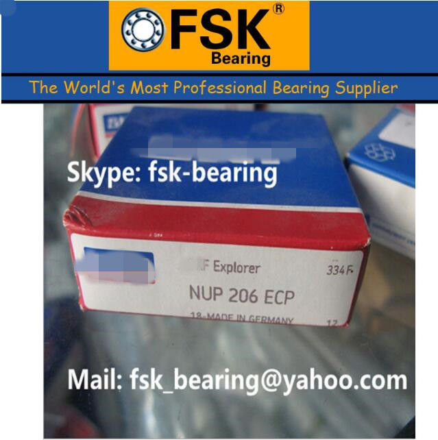 Low Noise Single Row NUP206ECP Cylindrical Roller Bearing for Reducer / Air Compressor