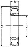 ABEC -3 MRJ 3.1/4インチの単一の列の円柱軸受 0